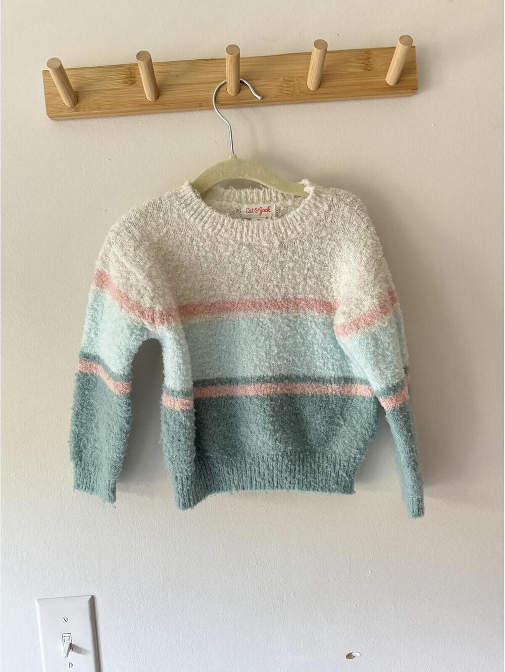 Cat & Jack stripe color block sweater